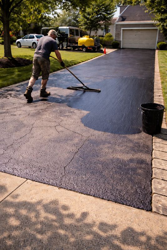 Blacktop Driveway Sealing in Columbus, OH
