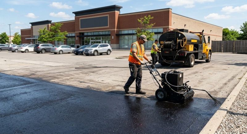 Church Parking Lot Sealcoating in Greenville, SC