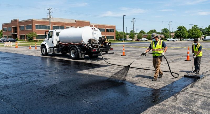 Commercial Asphalt Sealing in Grand Rapids, MI