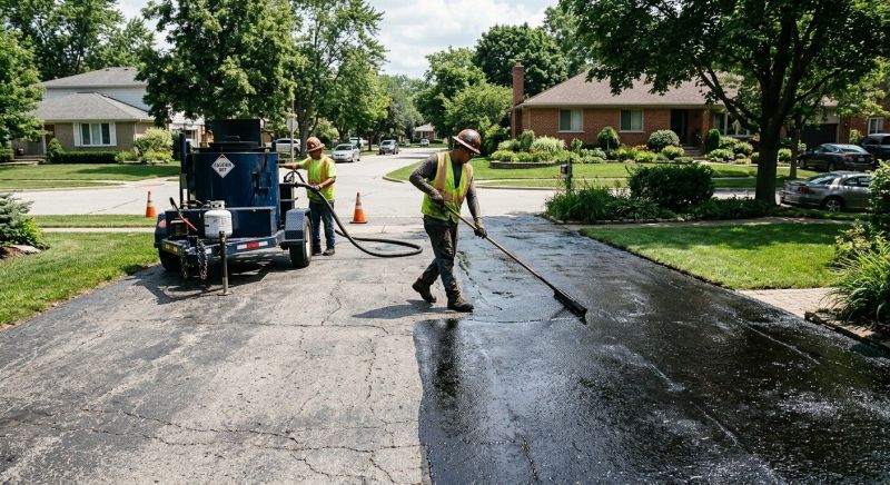 Asphalt Driveway Sealing in Grand Rapids, MI